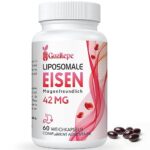 Liposomales Eisen 42 mg (Eisensulfat) - Mit Folsäure und Vitamin B12-60 Kapseln für das Immunsystem, Energie & Blutbildung - Hoch bioverfügbares Eisenergänzungsmittel (1PACK)