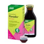 Salus Kräuterblut Floradix mit Eisen - Lösung zum Einnehmen 1x 250 ml - bei erhöhtem Eisenbedarf zur Vorbeugung von Eisenmangel - pflanzliches Spezial-Tonikum